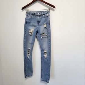 Topshop Distressed High-Rise Jamie Jean - Size US 26